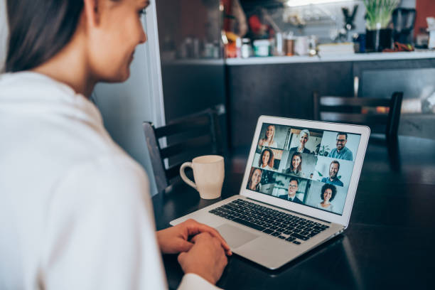 istock Business team in video conference. 1339201130