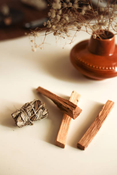 istock Aromatherapy Palo santo, energy cleaning, esoteric object, holy wood, incense. 1339206227