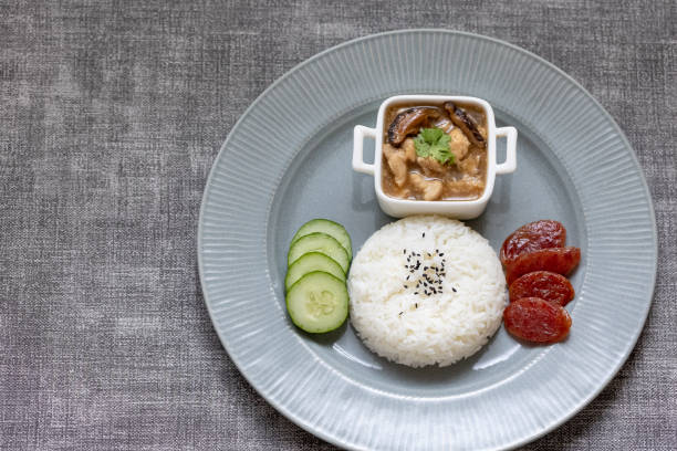 istock top view rice with chicken gravy 1339208839