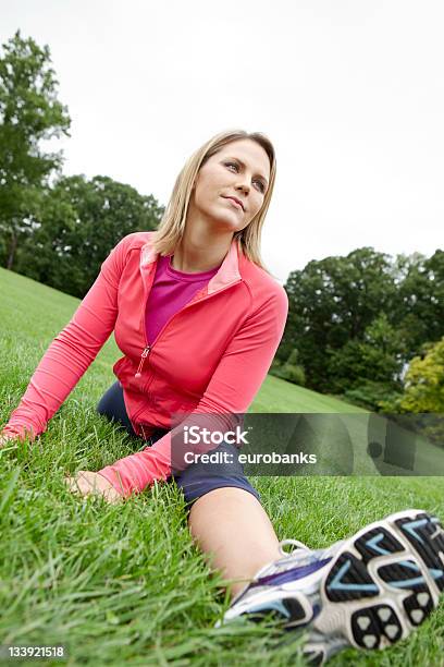 Woman Doing Splits Stock Photo - Download Image Now - 30-39 Years, Adult, Adults Only