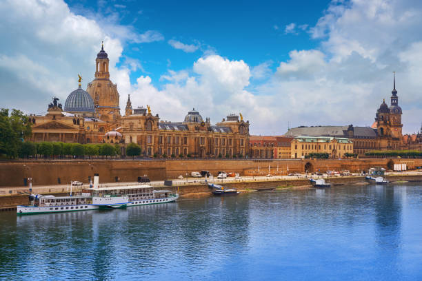 istock Dresden skyline and Elbe river in Saxony Germany 1339217546