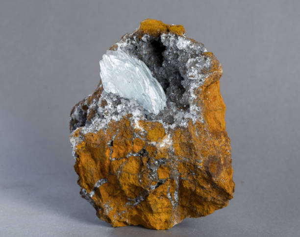 istock barite mineral specimen stone rock geology gem crystal 1339219369