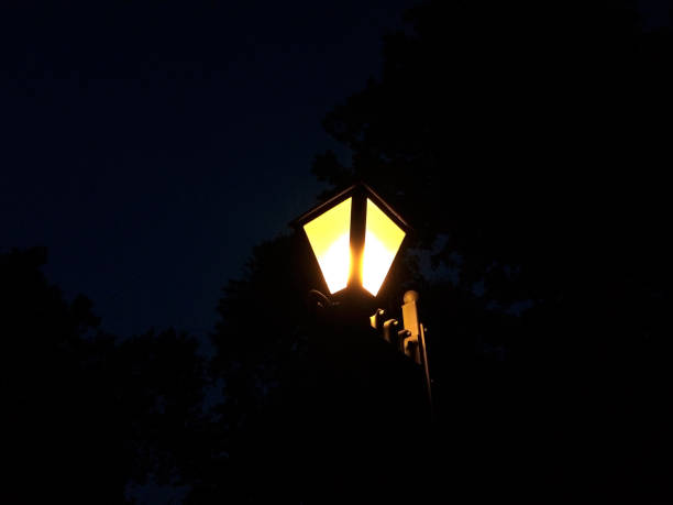 istock street light turned on in the night 1339222070