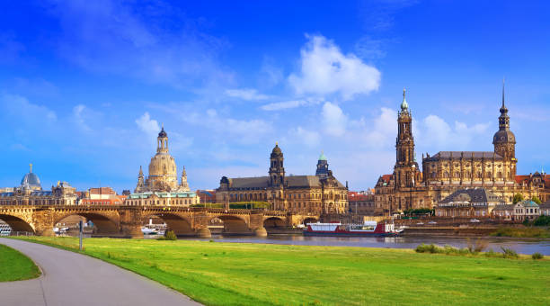 istock Dresden skyline and Elbe river in Saxony Germany 1339227751