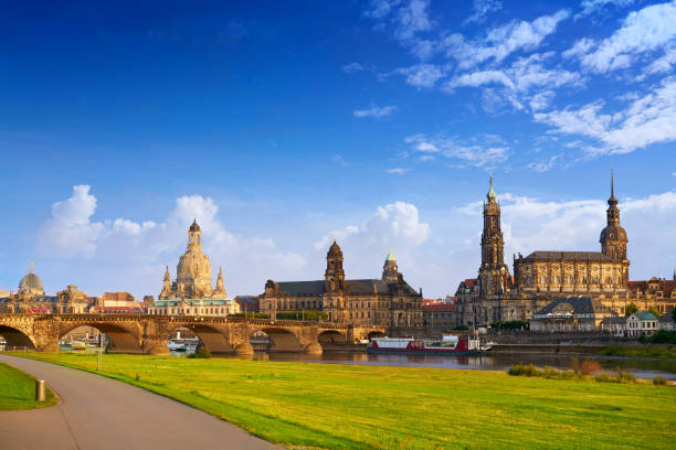 istock Dresden skyline and Elbe river in Saxony Germany 1339227807