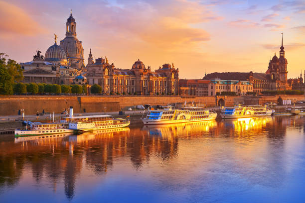 istock Dresden skyline and Elbe river in Saxony Germany 1339228090