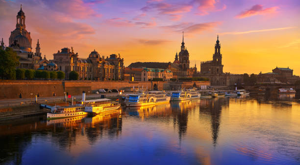 istock Dresden skyline and Elbe river in Saxony Germany 1339228117
