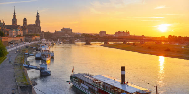 istock Dresden skyline and Elbe river in Saxony Germany 1339228313