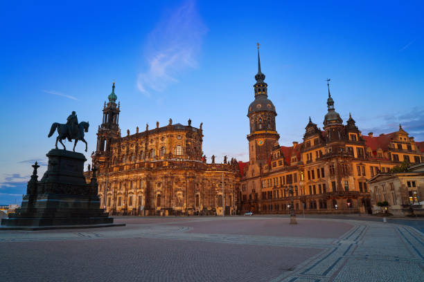 istock Dresden sunset at Theaterplatz in Saxony Germany 1339228497