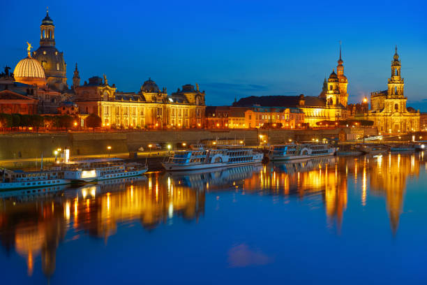 istock Dresden skyline and Elbe river in Saxony Germany 1339228637