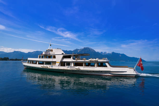 Leman Geneva lake boat in Switzerland