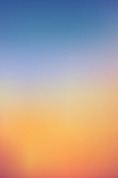 istock Sunrise in Morning with Orange,Yellow,Pink, blue sky, Vertical Dramatic twilight landscape with Sunset in evening, Vector mesh horizon Sky  banner of sunrise or sunlight for four seasons background 1339243390