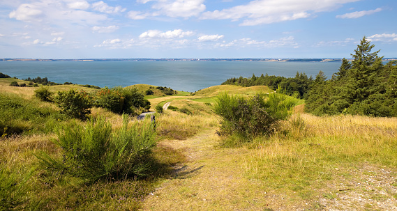 Landscape at the Limfjord in Denmark