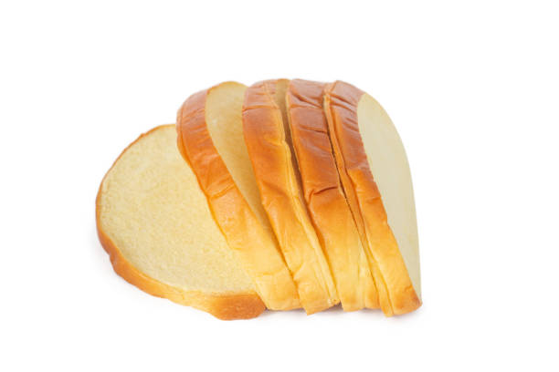 istock Slice of bread isolated on white background. 1339251885