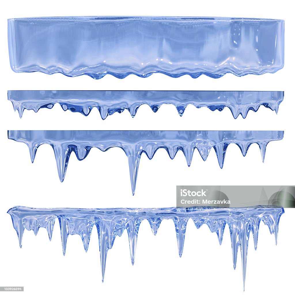 Bleu icicles - Photo de Stalagtite libre de droits