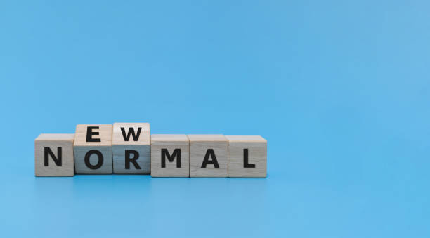 istock COVID-19. word NEW NORMAL flipping written on wooden cube block stack on blue background, virus prevention, coronavirus pandemic, self quarantine, social distancing and new normal lifestyle concept 1339266529
