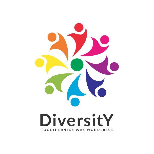 ilustrações de stock, clip art, desenhos animados e ícones de togetherness diversity symbol - unity ideas gear concepts