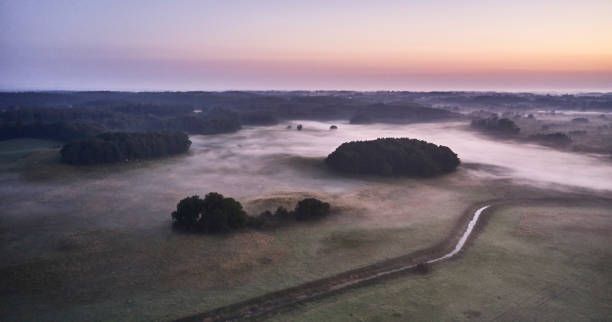 istock Morning haze over landscape 1339270174
