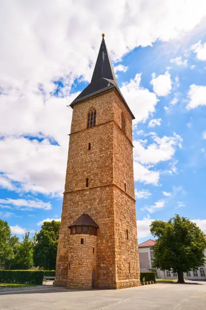St Petri Kirche church tower in Nordhausen at Harz Thuringia of Germany