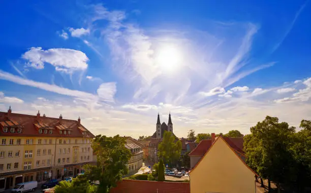 Nordhausen skyline in Harz Thuringia of Germany