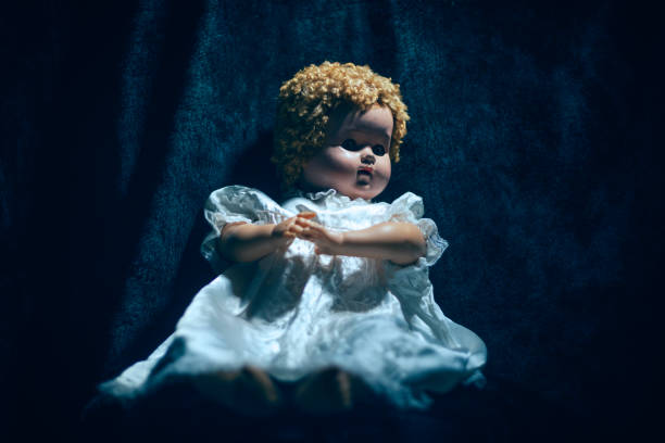 istock Creepy Doll in The Dark 1339278608