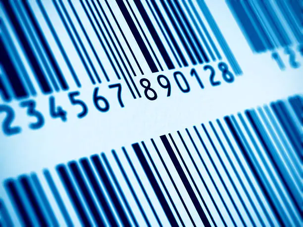 Photo of Macro view of barcode