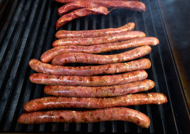 German sausages in Quedlinburg at Saxony Germany