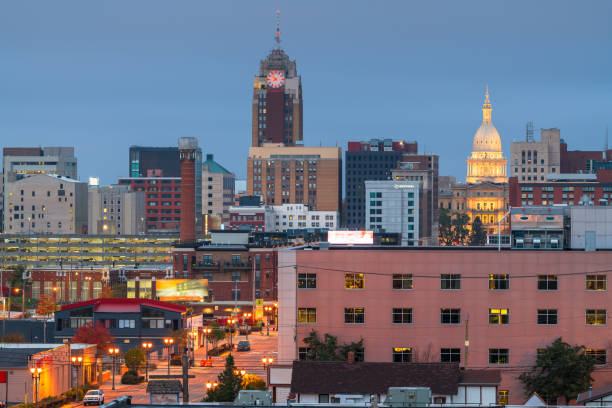 istock Lansing, Michigan, USA Downtown 1339285537