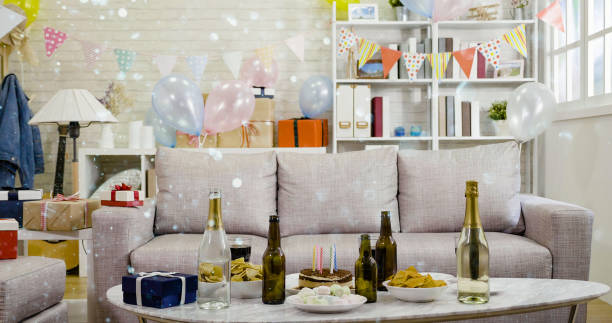 istock wine beer birthday cake ready for celebration. 1339285893