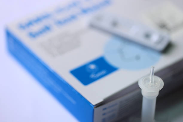istock A close up of a packaging  lateral flow home testing kit. 1339287191