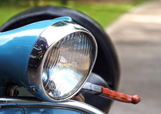 istock Round headlight retro style motorbike 1339287313
