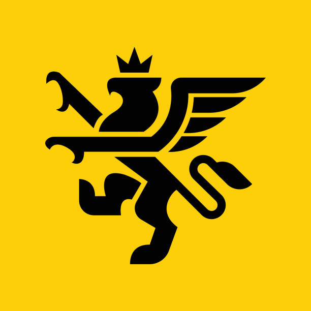 ilustrações, clipart, desenhos animados e ícones de heráldica - coat of arms insignia lion nobility