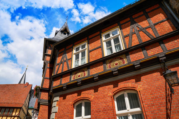 Stolberg facades in Harz mountains of Germany