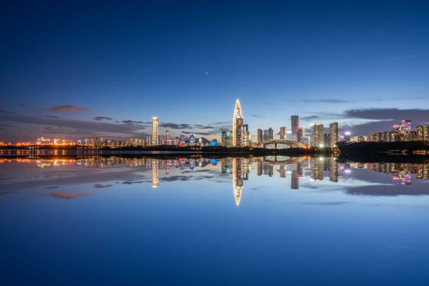 istock The waters and skies merge in one colour 1339298633