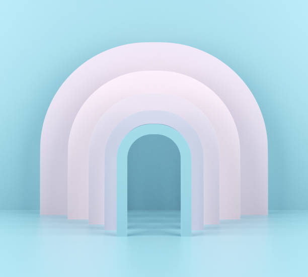 istock Abstract Arch, Colorful Background for Product Display 1339300114