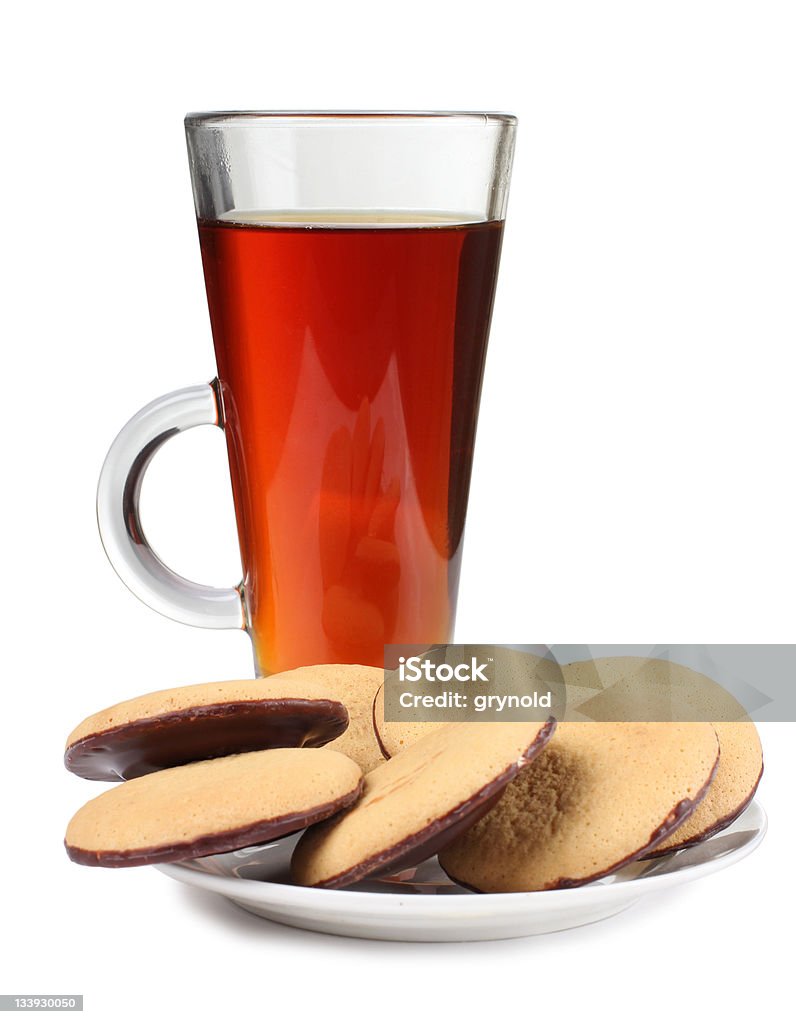 Cookie und tea cup - Lizenzfrei Bohne Stock-Foto