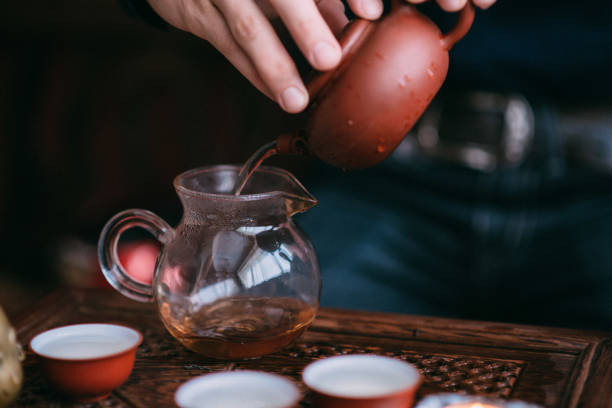istock Traditional chinese oolong tea ceremony process closeup 1339300611