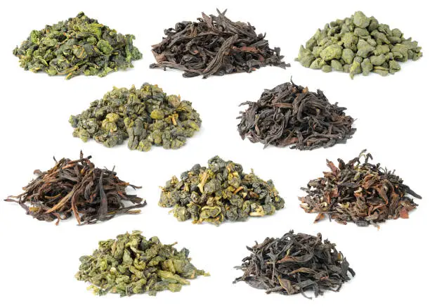 [i]Left to right, top row:[/i] Tie Guan Yin (Iron Goddess of Mercy), Da Hong Pao (Big Red Robe), Lan Gui Ren (Ginseng scented);
[i]2nd row:[/i] Dong Din, Wu Yi Rou Gui (Cinnamon);
[i]3nd row:[/i] Phoenix Dan Cong (Osmantus flavour); Jin Xuan, Bai Hao (Oriental Beauty);
[i]Bottom row:[/i] An Xi Mao Xie (Hairy Crab), Phoenix Dan Cong (Honey Orchid flavour).

More like this:
[url=http://www.istockphoto.com/stock-photo-18286192-collection-of-most-famous-chinese-oolong-teas.php][img]http://i.istockimg.com/file_thumbview_approve/18286192/1/stock-photo-18286192-collection-of-most-famous-chinese-oolong-teas.jpg[/img][/url] [url=http://www.istockphoto.com/stock-photo-18286152-collection-of-most-famous-chinese-black-a-k-a-red-teas.php][img]http://i.istockimg.com/file_thumbview_approve/18286152/1/stock-photo-18286152-collection-of-most-famous-chinese-black-a-k-a-red-teas.jpg[/img][/url] [url=http://www.istockphoto.com/stock-photo-18286120-collection-of-most-famous-chinese-black-a-k-a-red-teas.php][img]http://i.istockimg.com/file_thumbview_approve/18286120/1/stock-photo-18286120-collection-of-most-famous-chinese-black-a-k-a-red-teas.jpg[/img][/url] [url=http://www.istockphoto.com/stock-photo-16878787-collection-of-ten-most-famous-chinese-green-teas.php][img]http://i.istockimg.com/file_thumbview_approve/16878787/1/stock-photo-16878787-collection-of-ten-most-famous-chinese-green-teas.jpg[/img][/url] [url=http://www.istockphoto.com/stock-photo-16878011-collection-of-ten-most-famous-chinese-green-teas.php][img]http://i.istockimg.com/file_thumbview_approve/16878011/1/stock-photo-16878011-collection-of-ten-most-famous-chinese-green-teas.jpg[/img][/url]