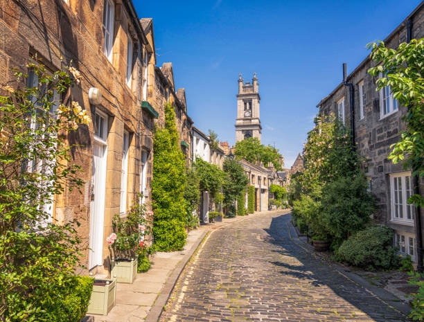 цирковая аллея в стокбридже, эдинбург - edinburgh стоковые фото и изображения