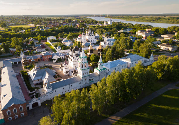 istock Landscape of Murom with monasteries 1339308143