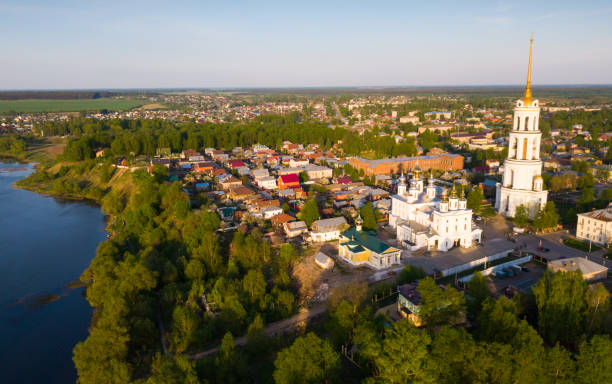 istock View from drone of Shuya Resurrection cathedral 1339308191