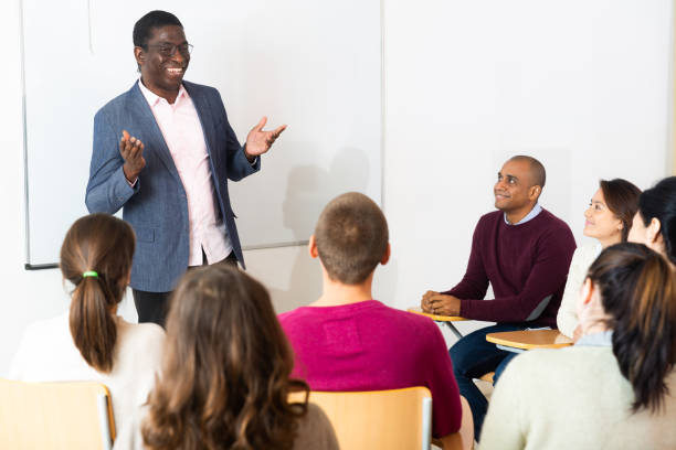 istock University teacher conducts lesson for students 1339308680