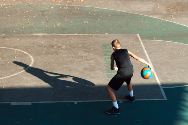 istock basketball player at sport ground 1339309689