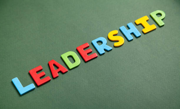 istock Colorful word Leadership on green background. 1339311756
