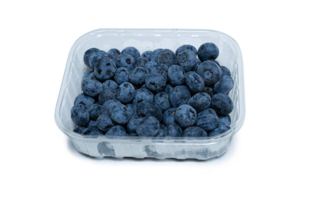 istock Group of fresh blueberry isolated on a white background. 1339313228