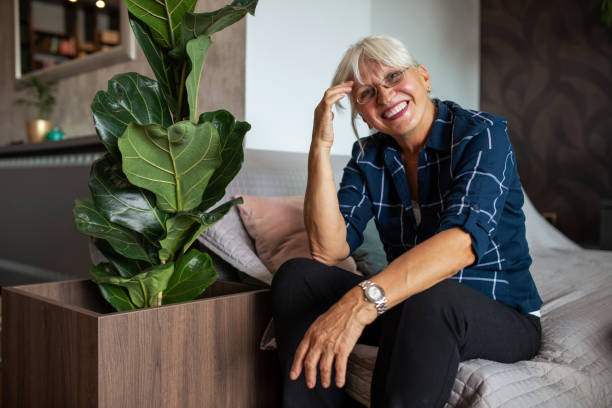 istock Happy Grey Haired Woman 1339314190