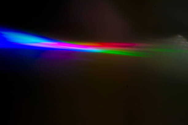 istock Decomposition of reflected light on dvd surface, reflected color detail. 1339321686