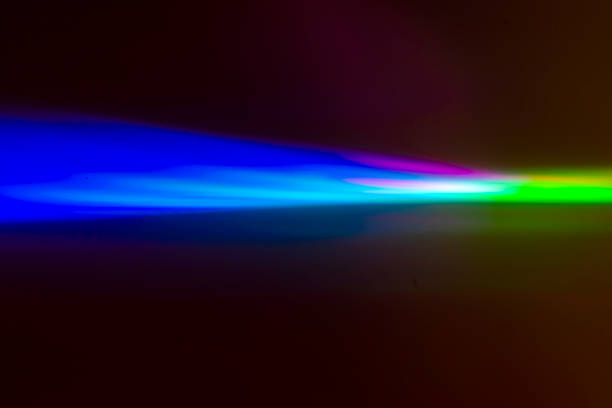 istock Decomposition of reflected light on dvd surface, reflected color detail. 1339321688