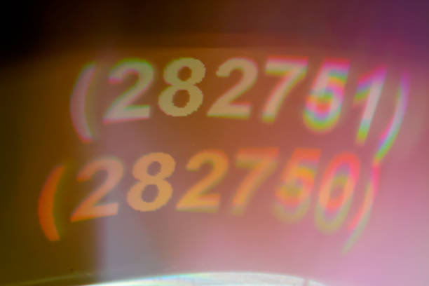istock Decomposition of reflected light on dvd surface, reflected color detail. 1339321693