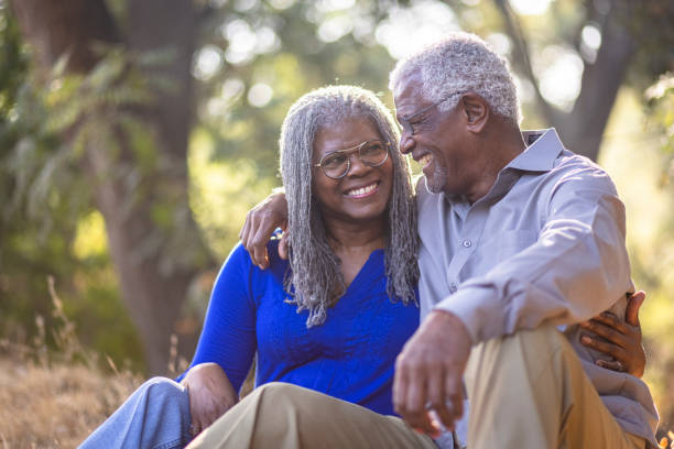 istock Senior Black Couple Sitting Together 1339328020